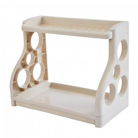Raft condimente, etajera cu 2 polite, plastic, 40 x 24,5 x 31,5 cm [2]