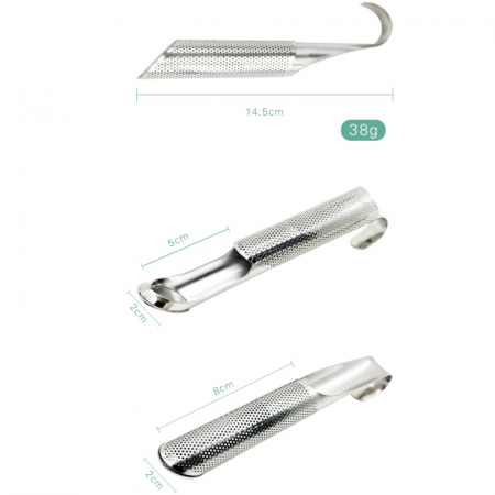 Filtru de ceai metalic cilindric, Infuzor din Inox [3]