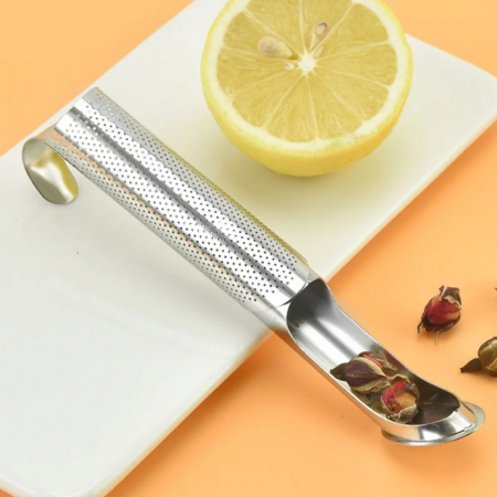 Infuzoare pentru ceai - Filtru de ceai metalic cilindric, Infuzor din Inox