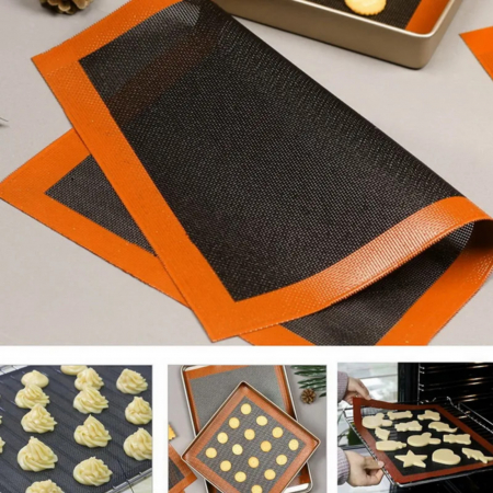 Folie din silicon pentru copt, folie de copt reutilizabila, foaie de copt macarons [4]