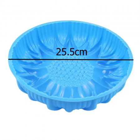 Forma pentru copt prajituri, tort, material silicon, albastru [2]