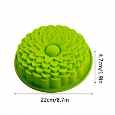 Accesorii bucatarie - Forma pentru copt prajituri, tort, material silicon, verde