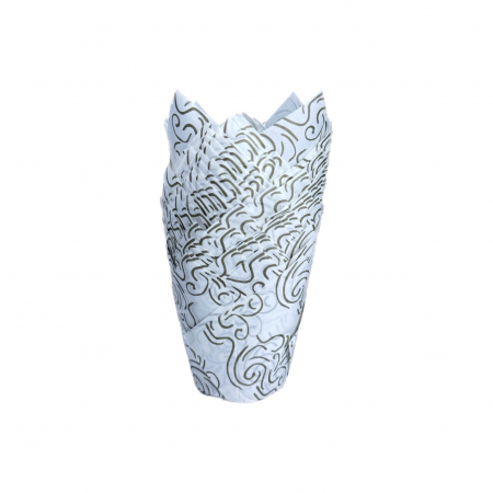 Accesorii bucatarie - 50 Hartii termorezistente  pentru briose, forme pentru brioșe lalea 50mm x 80mm