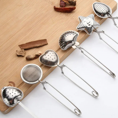 Infuzor de ceai, infuzor inox, infuzor tip cleste, forma ovala [3]