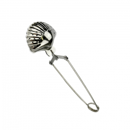 Infuzoare pentru ceai - Infuzor de ceai, infuzor inox, infuzor tip cleste, forma scoica