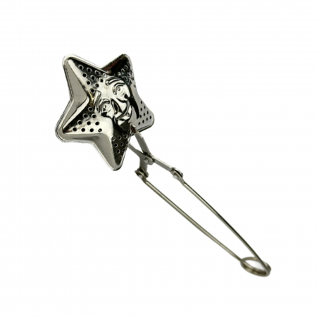 Infuzoare pentru ceai - Infuzor de ceai, infuzor inox,  infuzor tip cleste, forma stea