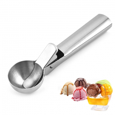 Ustensile din inox - Lingura dozatoare inghetata, inox