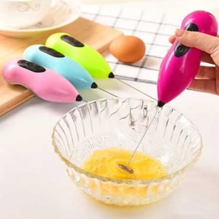 Accesorii bucatarie - Mixer pentru spumat oua, laptele,  ciocolata calda, cappuccino, frappe, usor de folosit