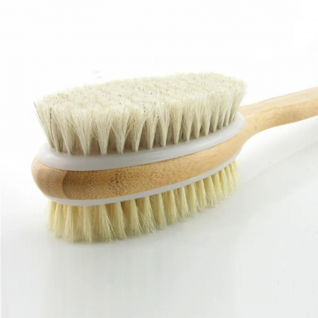 Perie de baie, cu doua capete, maner antialunecare extra lung [1]