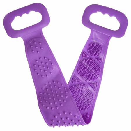 Alte accesorii - Perie de corp pentru baie, perie din silicon pentru spate, banda scrub, banda pentru spalarea si masajul spatelui