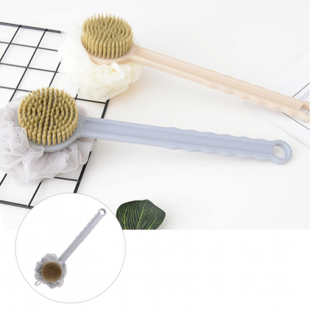 Perie pentru baie 2 in 1, maner lung, 38 cm [3]
