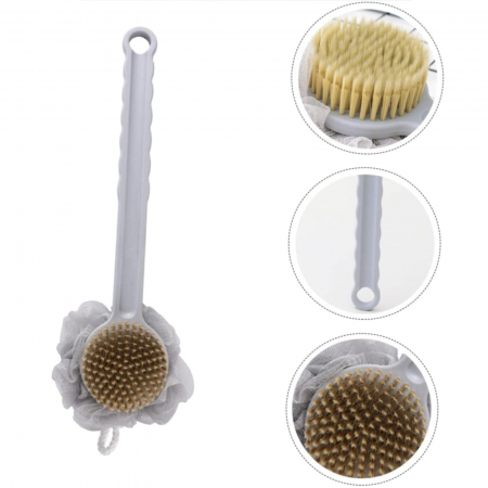 Perie pentru baie 2 in 1, maner lung, 38 cm [2]