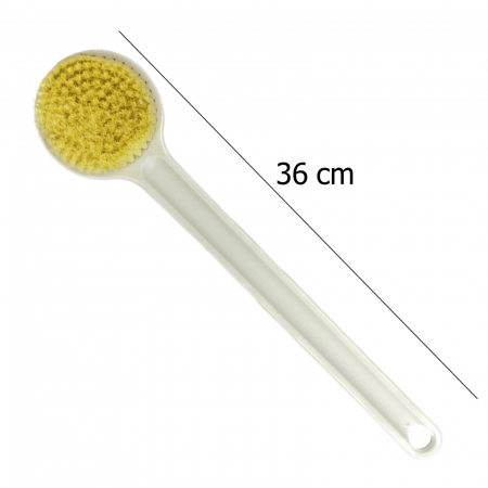 Perii pentru baie - Perie pentru dus, perie exfolianta pentru corp, alb
