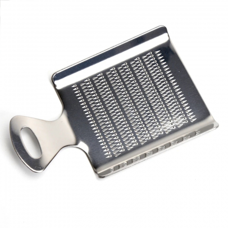 Razatoare metalica cu zimti fini pentru ghimbir, usturoi, hrean si radacinoase, inox [1]