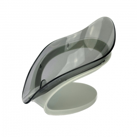 Sapuniere - Sapuniera baie, savoniera dus, sapuniera cu scurgere, negru-transparent