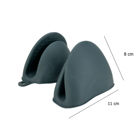Set 2 bucati, manusa din silicon, manusi pentru cuptor, manusa bucatarie, albastru [1]