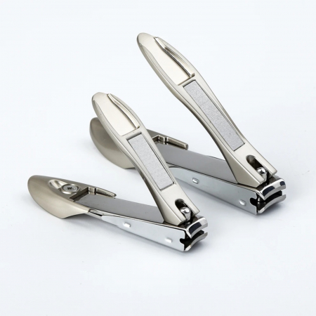 Truse manichiura si pedichiura - Set 2 unghiere profesionale inox cu dispozitiv de colectare unghii