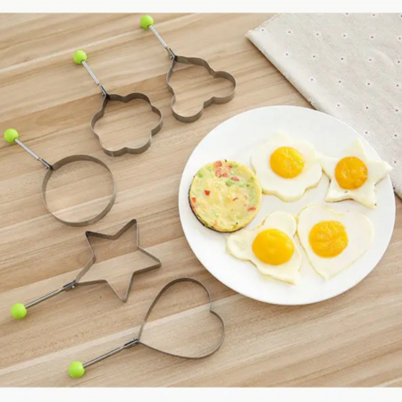 Accesorii bucatarie - Set 5 forme pentru prajit din oțel inoxidabil