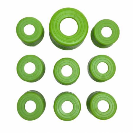 Set 9 forme pentru taiere legume si fructe, cutter fructe din inox, set decupare fructe, verde [2]