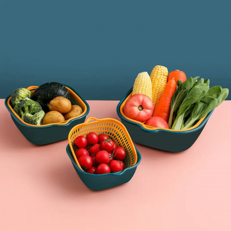 Set strecuratori din plastic, strecuratare fructe si legume [2]