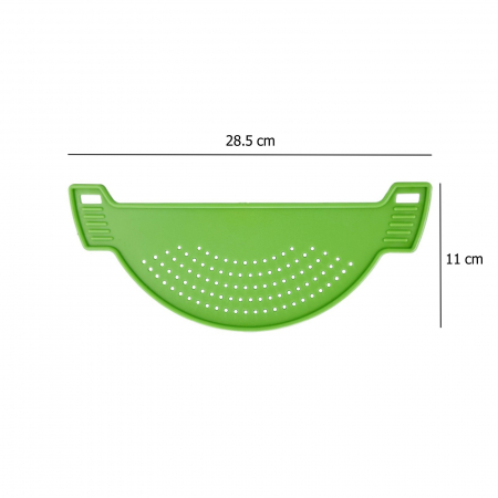 Strecuratori - Strecuratoare din plastic pentru paste, strecurator paste, strecuratoare oale, verde