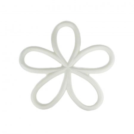 Alte accesorii - Suport din silicon pentru oale fierbinti, suport oale bucatarie, fund pentru vase calde, alb