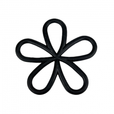 Alte accesorii - Suport din silicon pentru oale fierbinti, suport oale bucatarie, fund pentru vase calde, negru