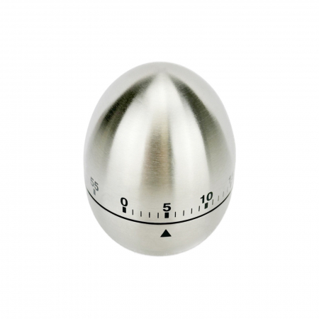 Timer inox in forma de ou, cronometru gatit, cronometru bucatarie cu alarma [2]