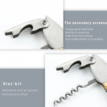 Tirbuson din otel inoxidabil si lemn , in forma de peste [2]