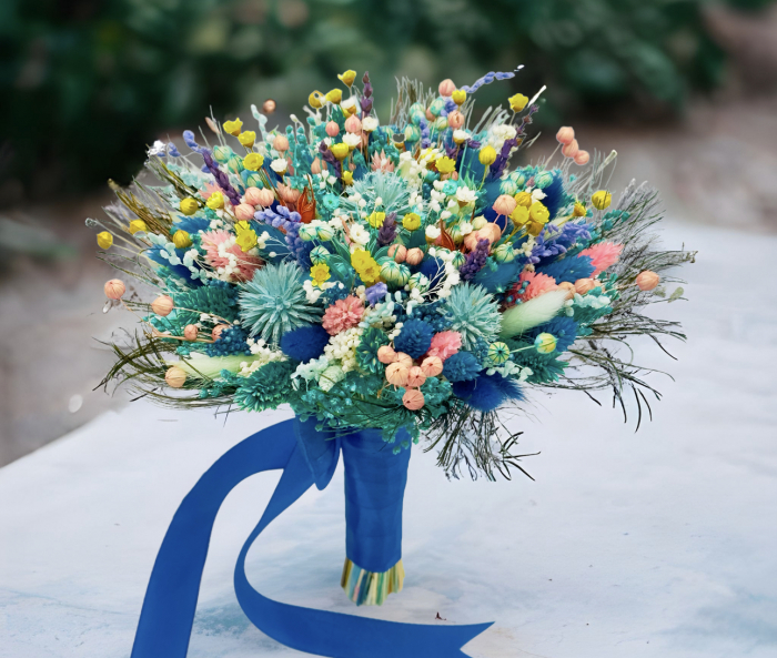 Buchet mediu personalizabil cu plante naturale uscate, (Multicolor) [3]
