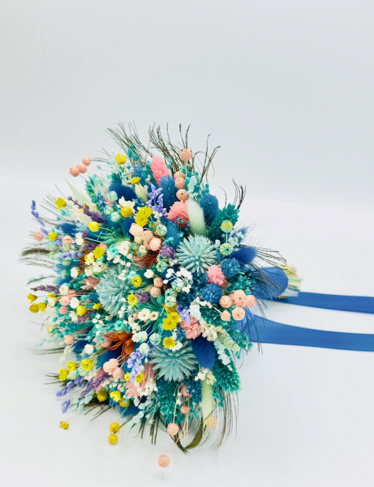 Buchet mediu personalizabil cu plante naturale uscate, (Multicolor) [4]