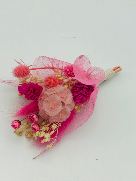 Cocarda/ floare piept, din Flori Naturale Uscate - Eleganță și Rafinament pentru Evenimentele [3]