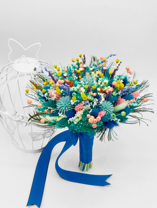 Buchet mediu personalizabil cu plante naturale uscate, (Multicolor) [2]