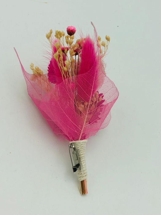 Cocarda/ floare piept, din Flori Naturale Uscate - Eleganță și Rafinament pentru Evenimentele [2]