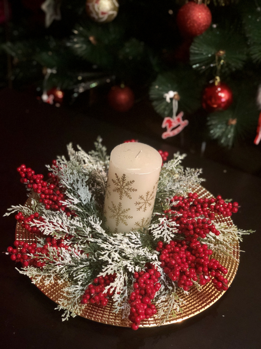 Aranjament Craciun cu Lumanare,Eventissimi [2]