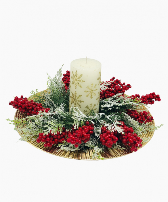 Aranjament Craciun cu Lumanare,Eventissimi [3]