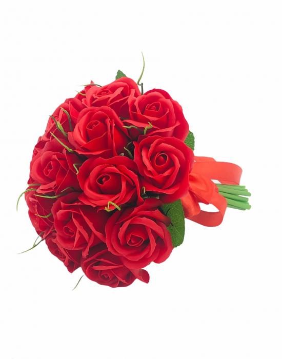 Buchet de Flori Eventissimi - 17 Trandafiri, Rosii [2]