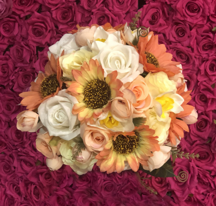 Buchet de Flori EVENTISSIMI - Crizanteme si Trandafiri, Multicolor, 35 de fire [3]