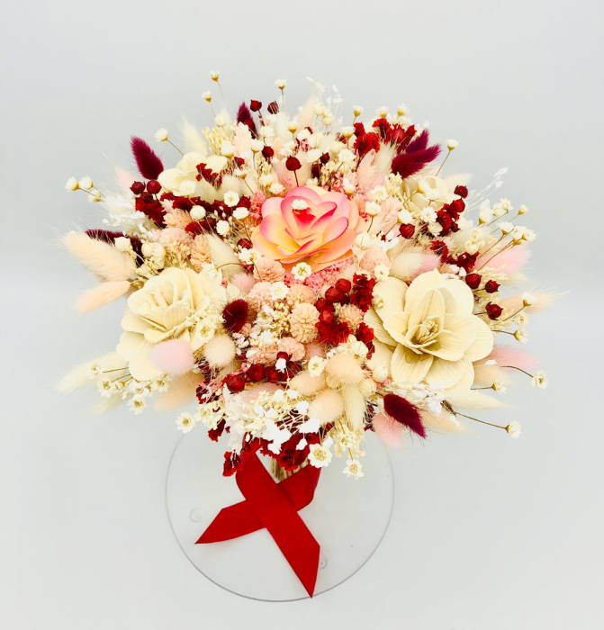 Buchet de flori, Eventissimi, Plante naturale uscate, Multicolor, personalizabil [4]