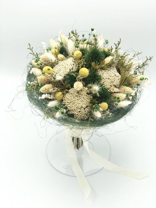 Buchet de Flori Eventissimi - Plante Uscate, Multicolor, verde / crem [3]