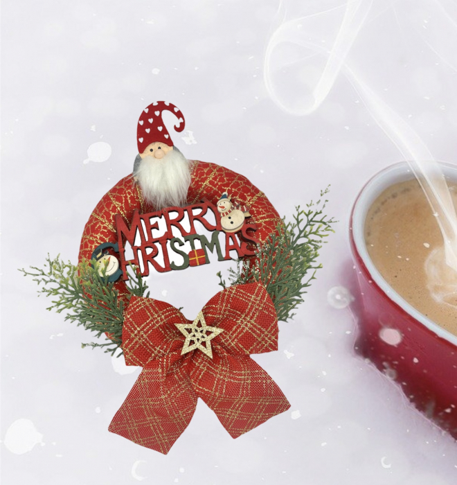 Coronita Craciun, Merry Christmas, Eventissimi, 17 cm [2]