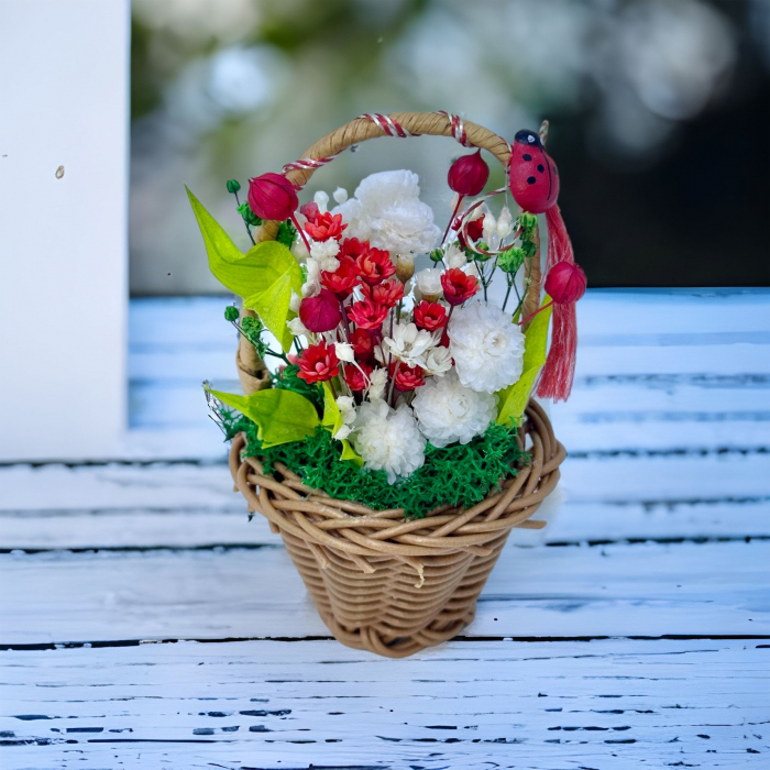Cosulet cu flori si licheni (Multicolor) [2]