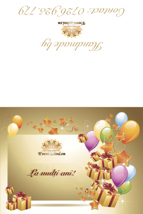 Felicitare Personalizata „La multi ani!” - EVENTISSIMI [2]