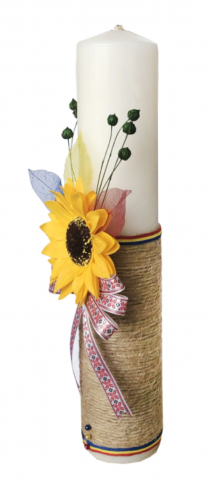 Lumanare nunta sau botez traditionala, handmade by EVENTISSIMI [3]