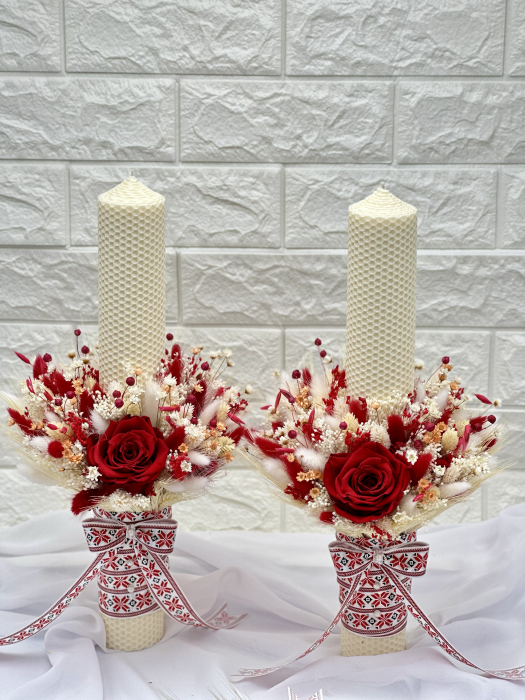 Set nunta cu buchet si lumanari [2]