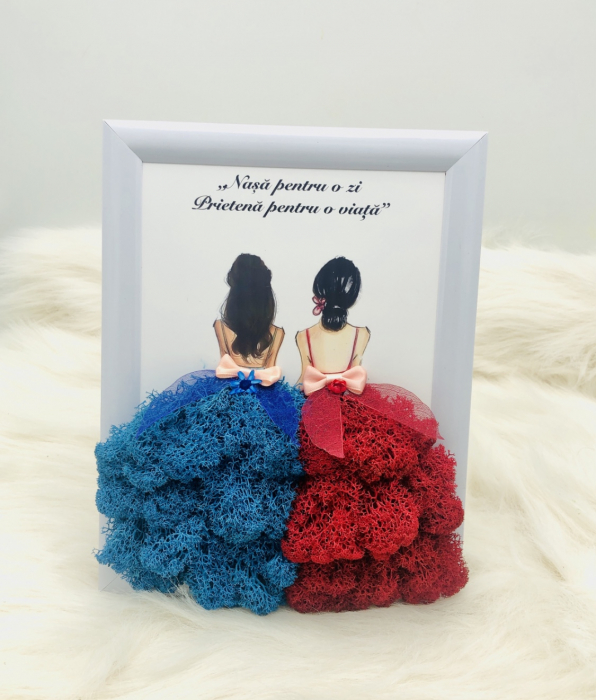 Tablou cu licheni in rama pentru Nasa, Eventissimi, Personalizabil, Multicolor, 19 x 24 cm [4]