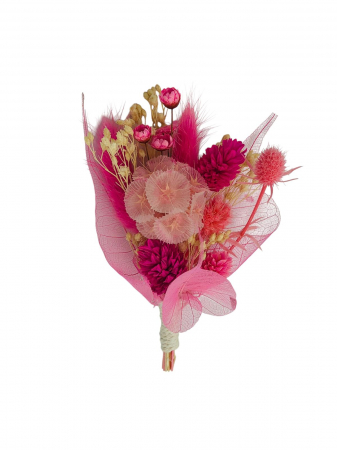 Cocarde - Cocarda/ floare piept, din Flori Naturale Uscate - Eleganță și Rafinament pentru Evenimentele