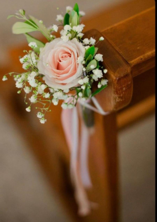 Biserica - Inchiriere Decor elegant pentru scaune invitați sau băncuțe biserică