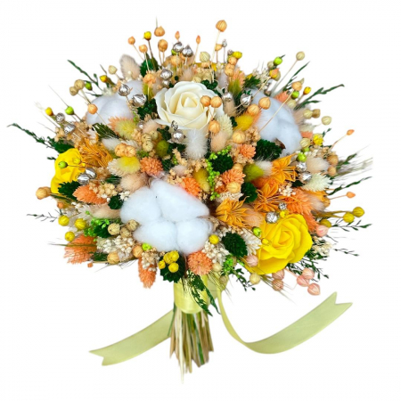 Buchete Cadou - Buchet personalizabil, ideal pentru cununie civilă, nuntă, mireasă, nasa  sau cadou,