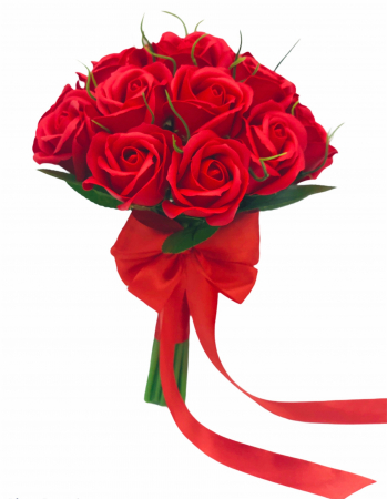Buchet de Flori Eventissimi - 17 Trandafiri, Rosii [2]